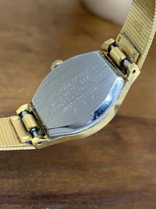 Pulsar Women\'s Watch Y481-1100 Vintage Quartz Gold Dial Stainless Steel 19mm main image 12